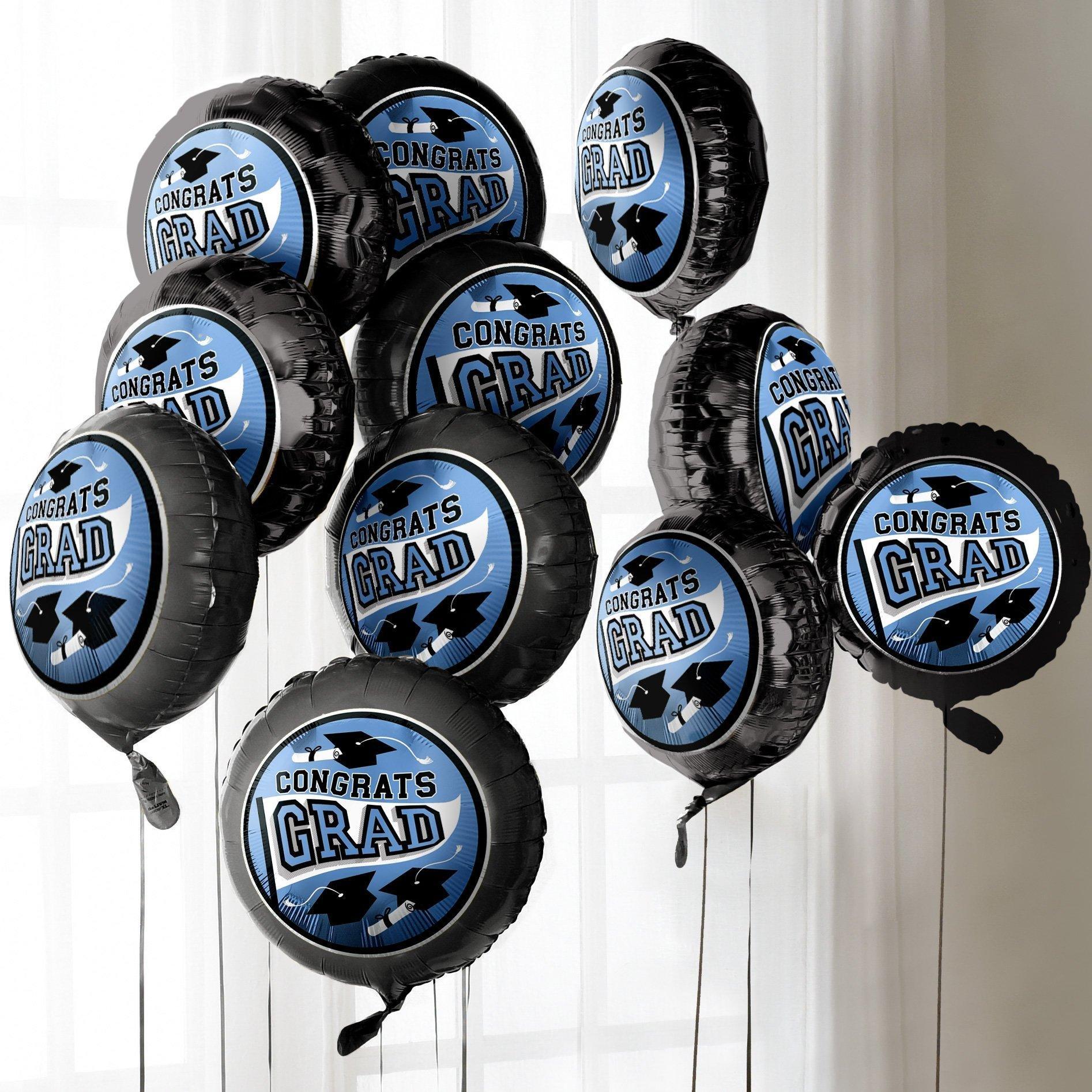 12 Ballons bleu clair 28 cm - Vegaooparty
