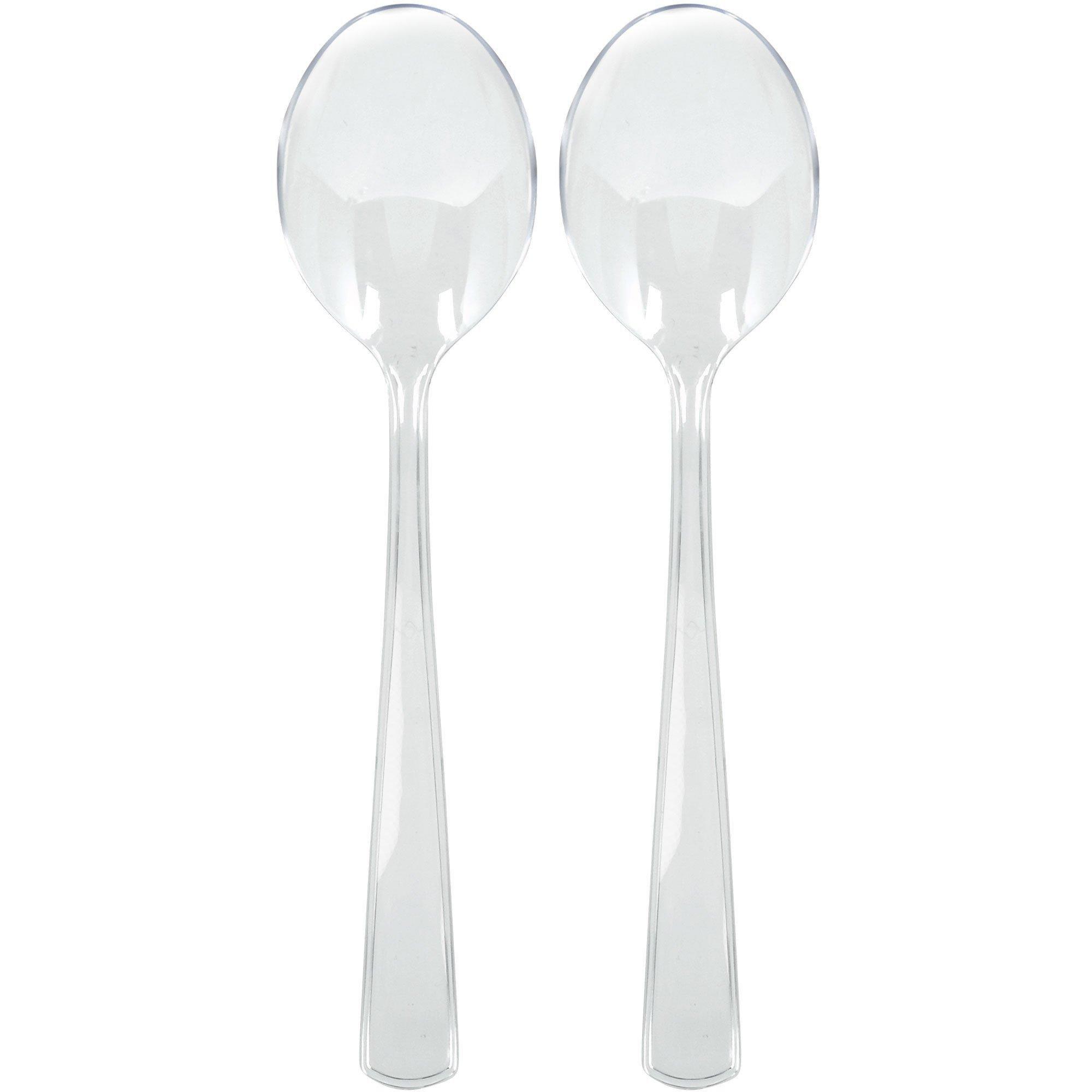 Plastic Serving Spoons, 9.5in, 2ct