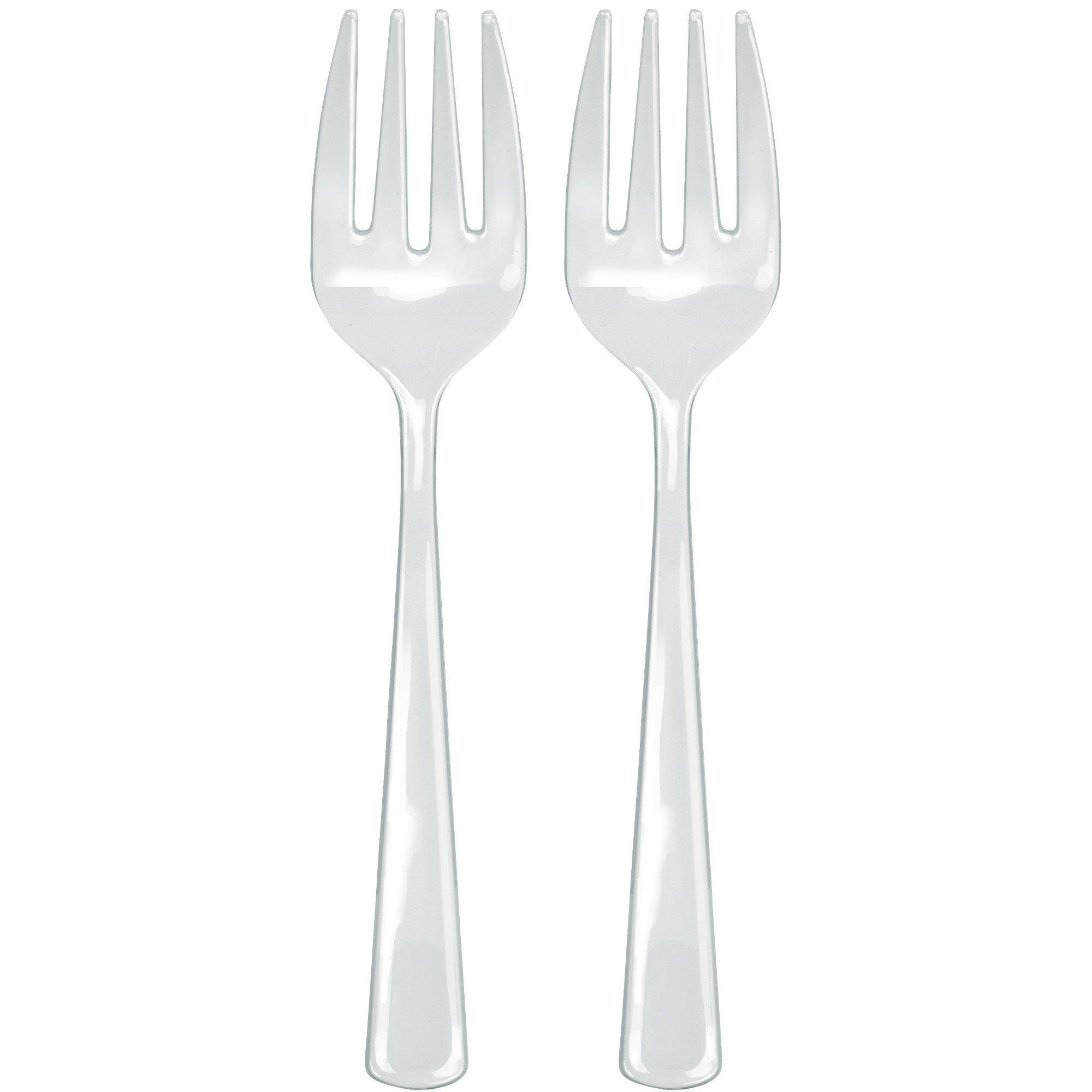 Plastic Serving Forks, 9.75in, 2ct