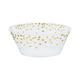 Metallic Gold Polka Dots Plastic Serving Bowl, 6in