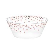 Metallic Polka Dots Plastic Serving Bowl, 6in