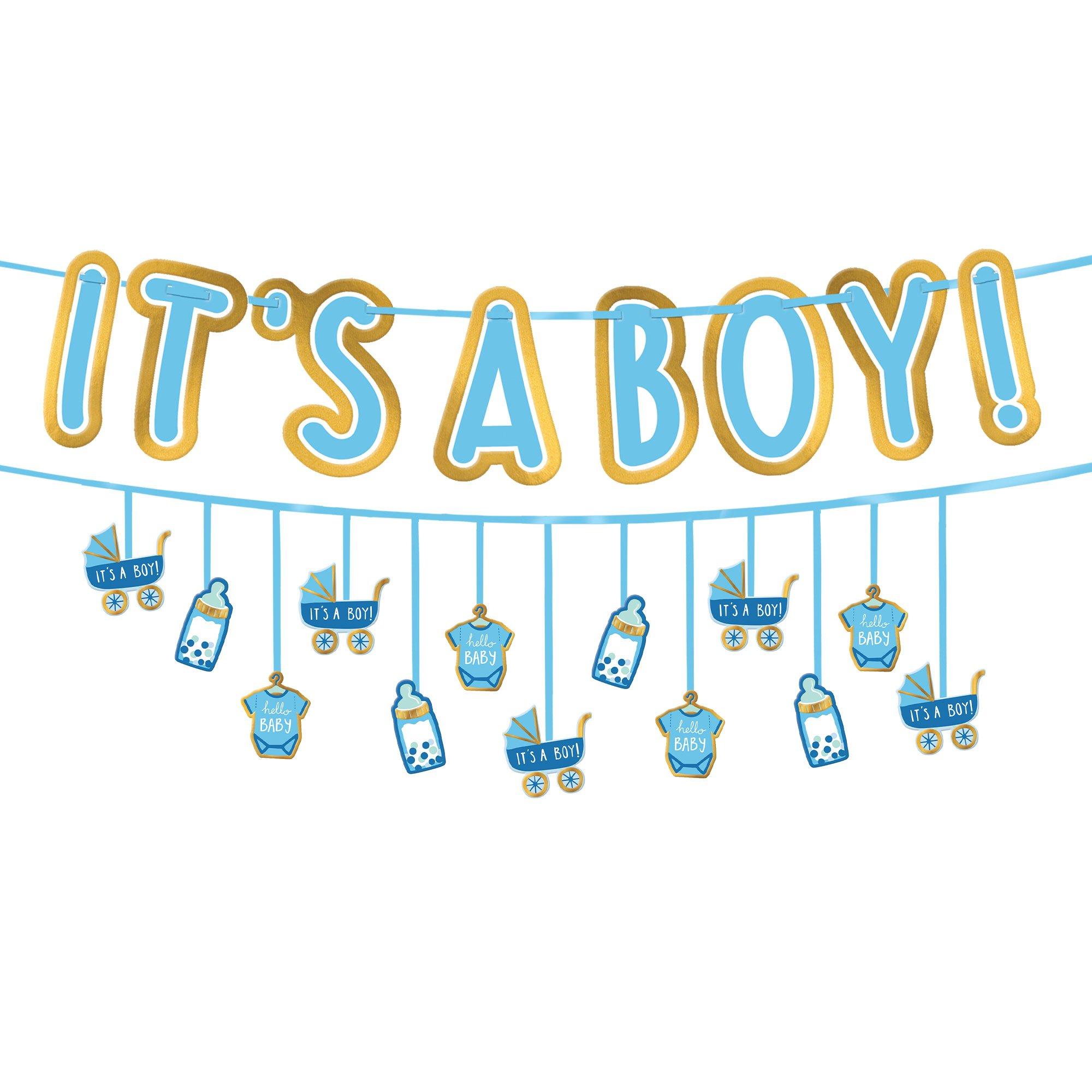 Baby boy banner deals for baby shower