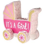 Mini Oh Baby! Carriage Baby Shower Pinata Decoration, 6.3in x 7in