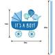Oh Baby! Boy Carriage Baby Shower Plastic Yard Sign, 15in x 25in