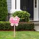 Oh Baby! Girl Carriage Baby Shower Plastic Yard Sign, 15in x 25in