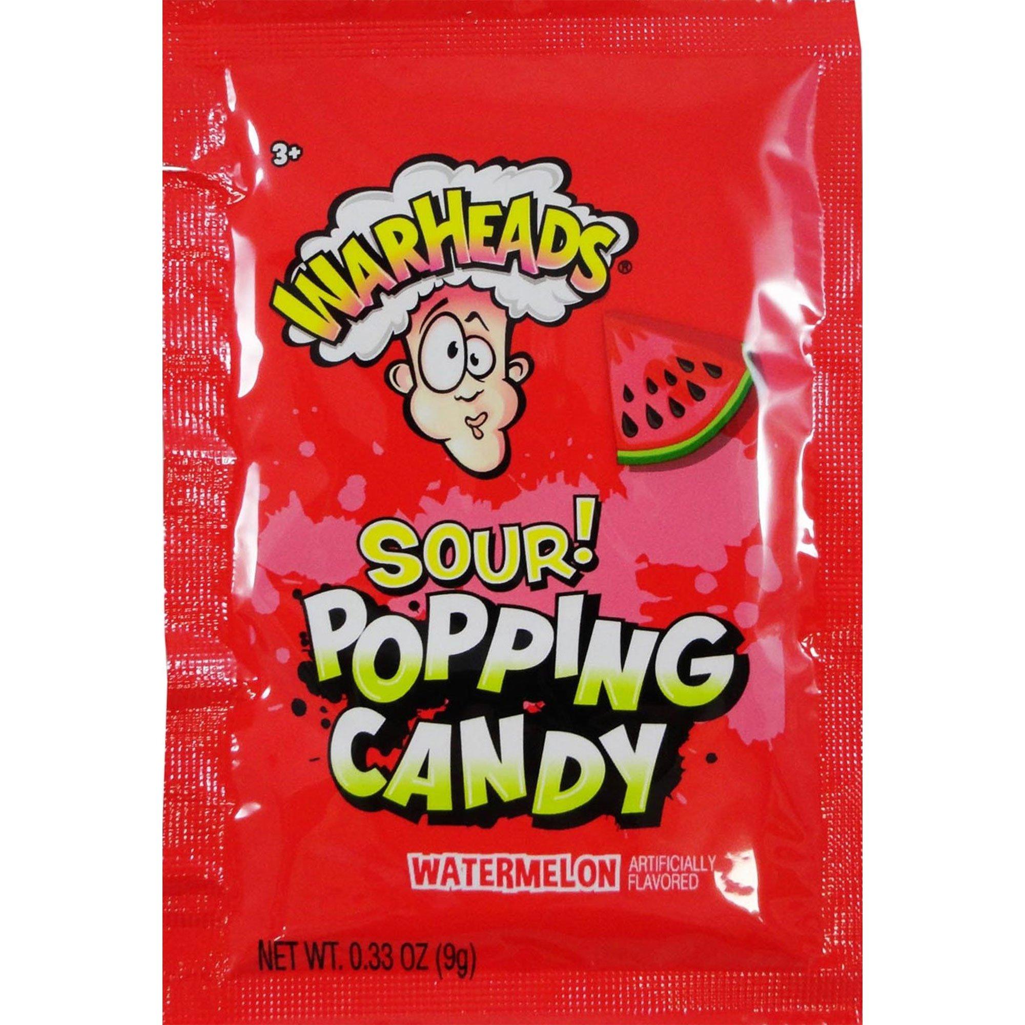 Warheads Watermelon Sour Popping Candy, 0.33oz Party City