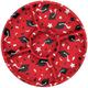 Red Round Graduation Plastic Sectional Platter, 14.25in