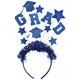 Blue Glitter Grad Stars Headband