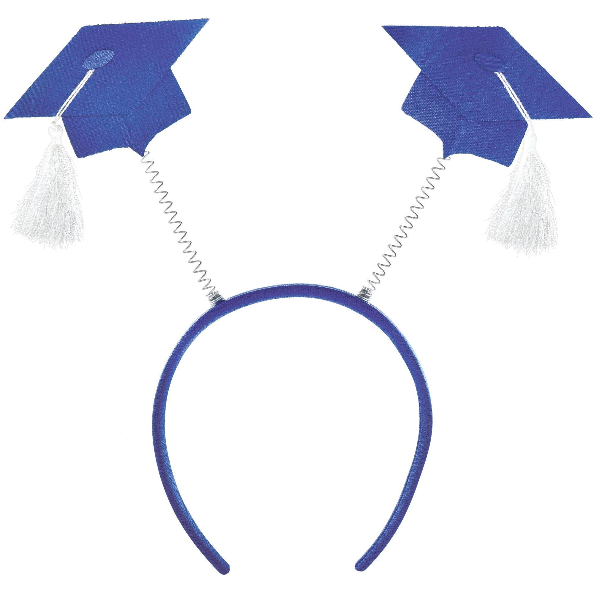 Blue graduation hat