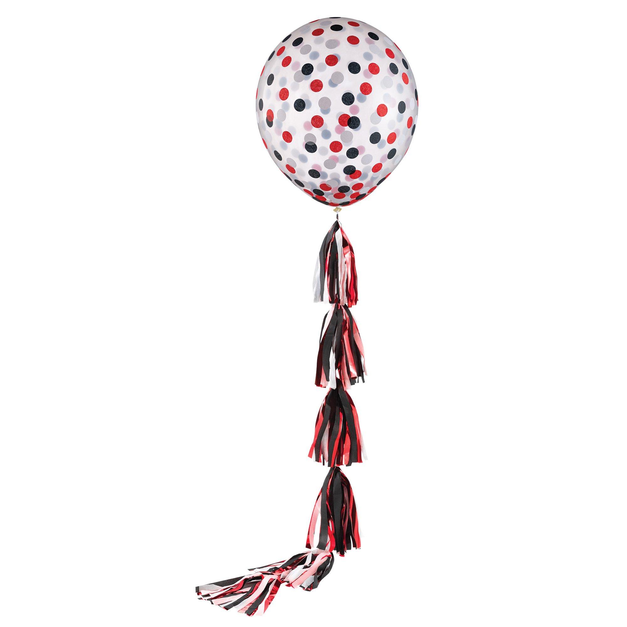 Jumbo Confetti Balloon & Tassel Tail - RED WHITE BLUE – Adelyne's Boutique  & Gifts