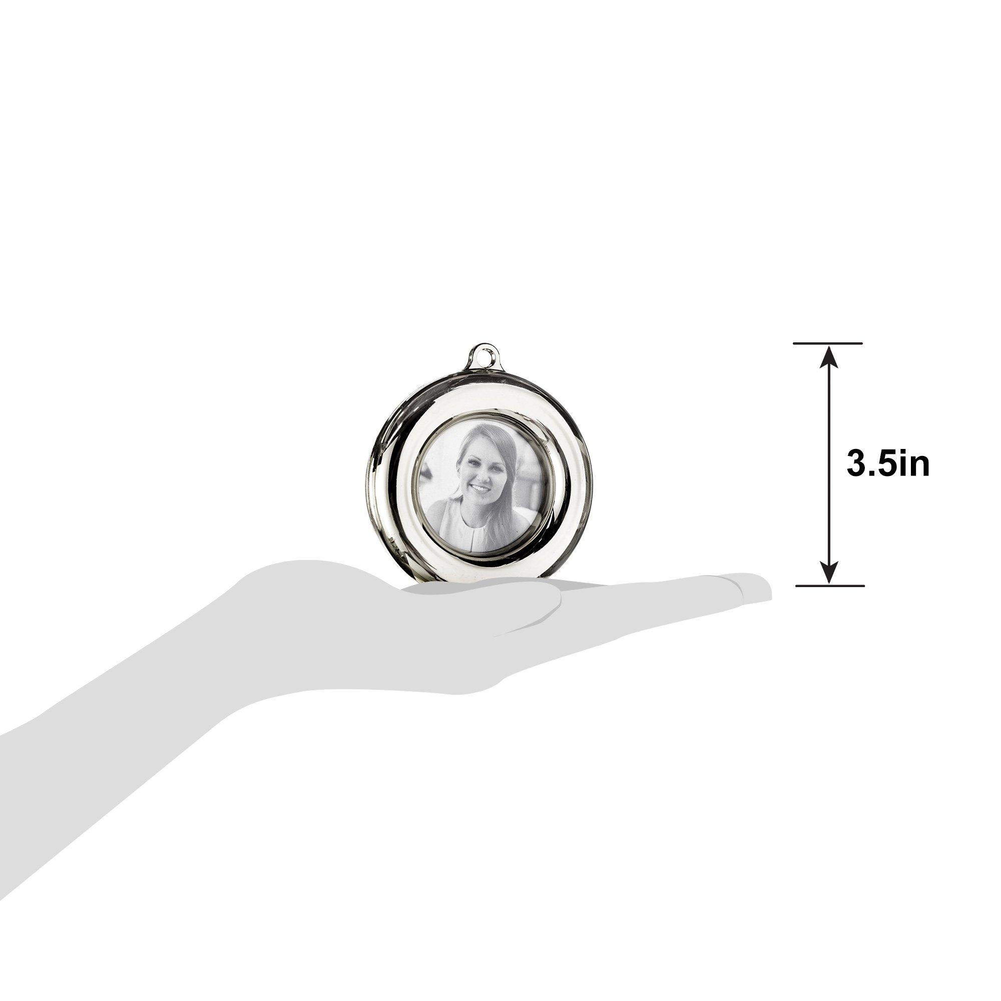 Silver Photo Frame Balloon Weight, 3.5in, 5.9oz