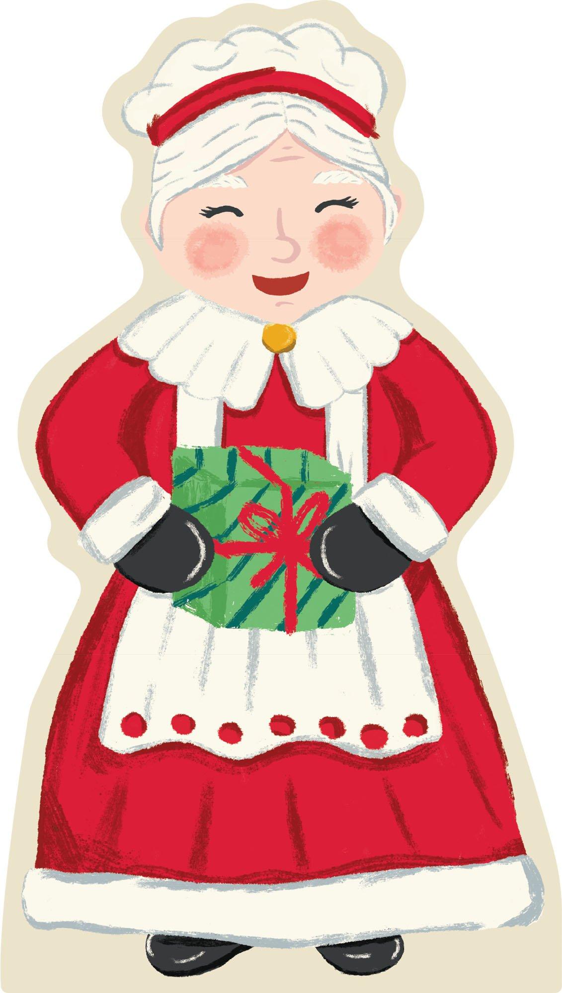 Smiling Mrs. Claus Christmas Life-Size Cardboard Cutout