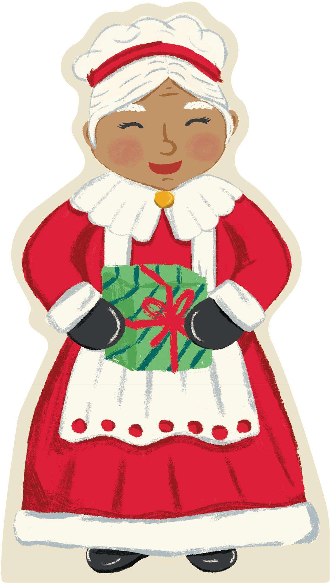Smiling Mrs. Claus Christmas LifeSize Cardboard Cutout, 6ft Party City