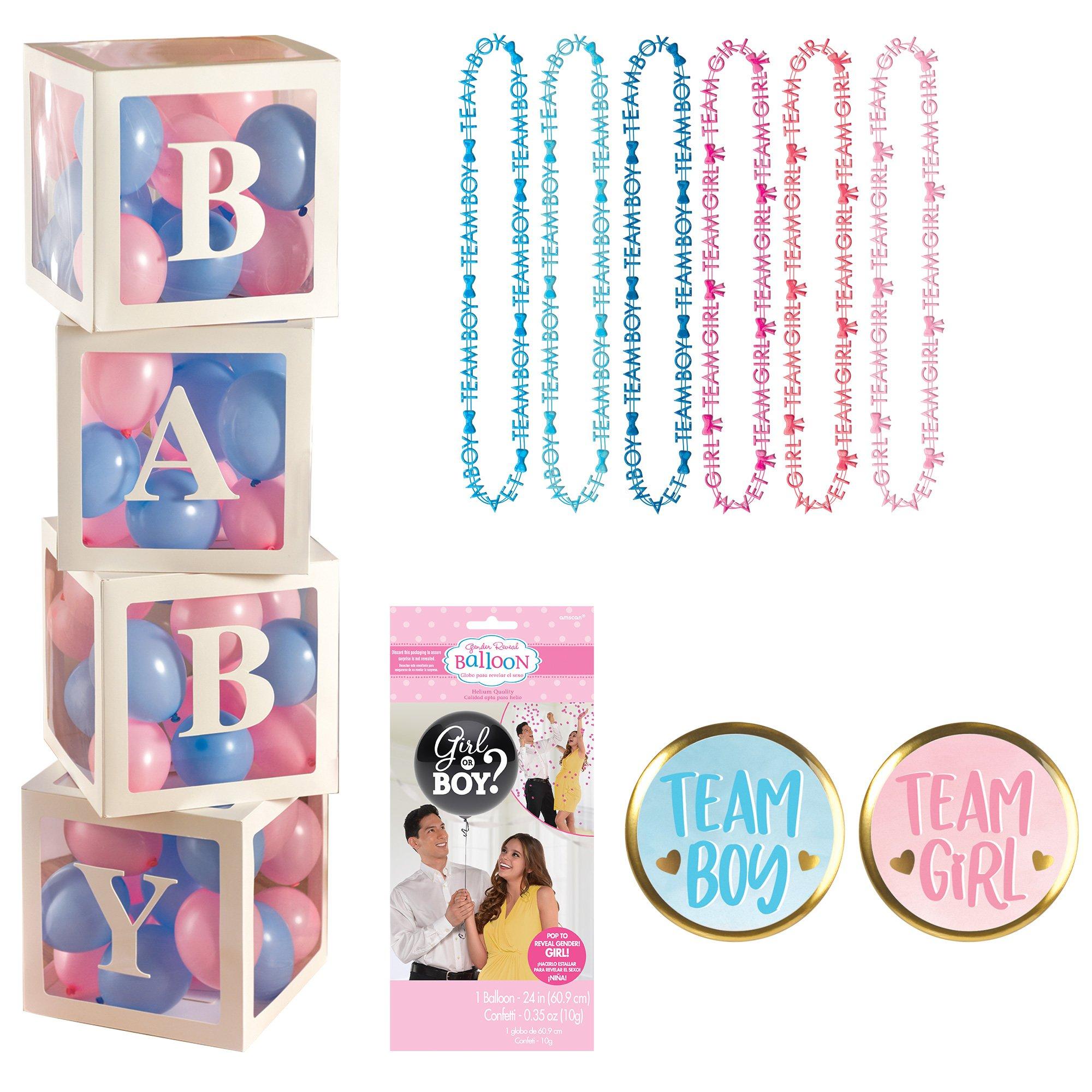 Gender Reveal Decorations - Complete Party Kit, Boy or Girl