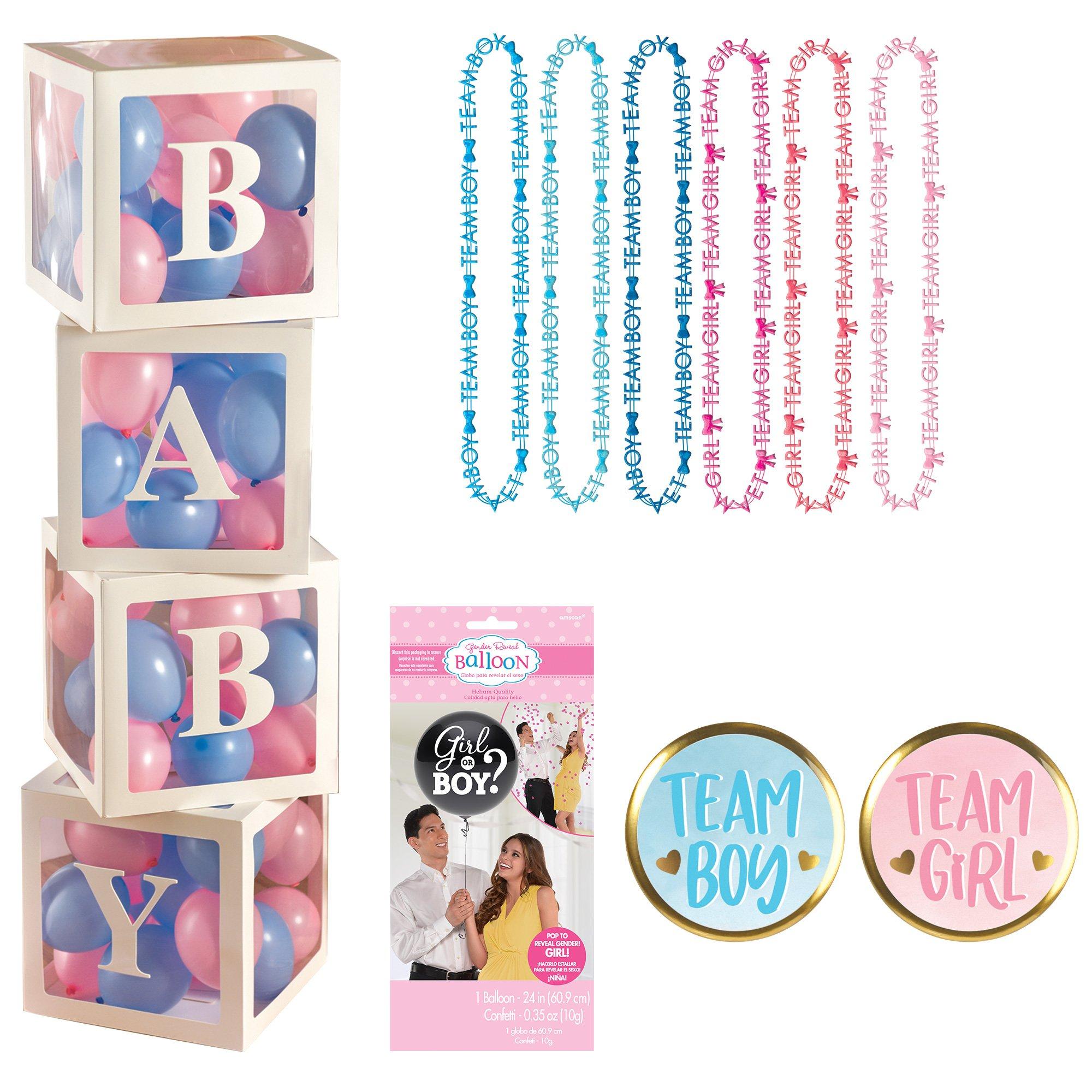 Girl Gender Reveal Decorations & Accessories Kit for 10 Guests