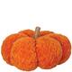 Orange Herringbone Terry Fabric Pumpkin, 7.25in