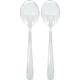 Clear Plastic Serving Spoons, 9.5in, 2ct