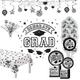 White Congrats Graduation Party Kit for 20 Guests