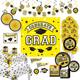 Yellow Congrats Graduation Party Kit for 80 Guests