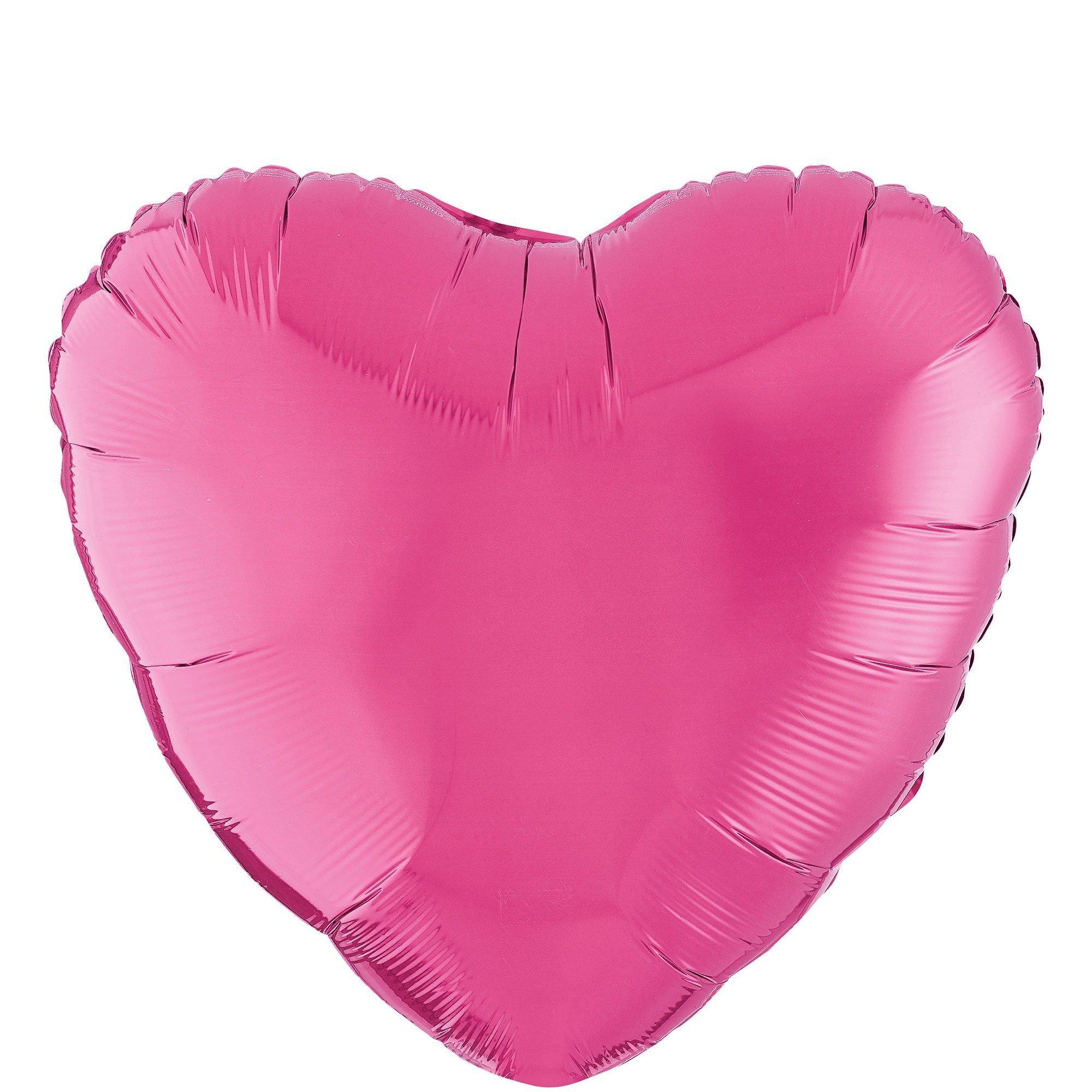 Pink, Red & I Love You Heart Foil Balloon Bouquet, 12pc