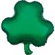 Green St. Patrick's Day Shamrock Foil Balloon Bouquet, 12pc