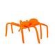 Neon Orange Black Light Reactive Fabric Spider, 22.8in