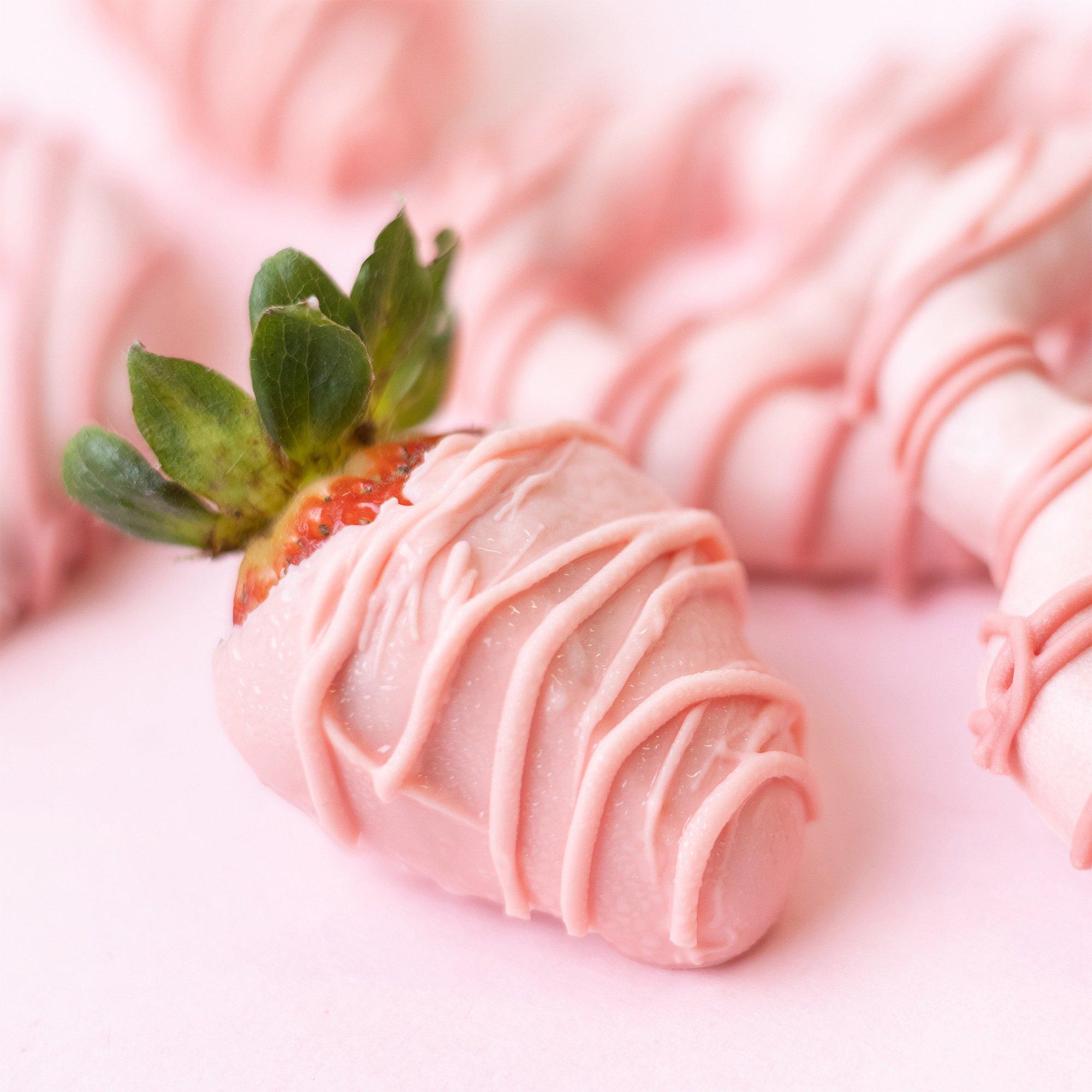 Candy Coating Wafers, Pink Strawberry