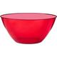 Large Red Plastic Bowl, 11in, 5qt