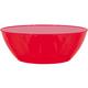 Red Plastic Serving Bowl, 14.5in, 10qt