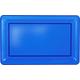 Royal Blue Plastic Rectangular Platter, 11in x 18in