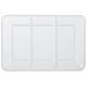 Clear Rectangular Sectional Plastic Platter, 9in x 14.2in
