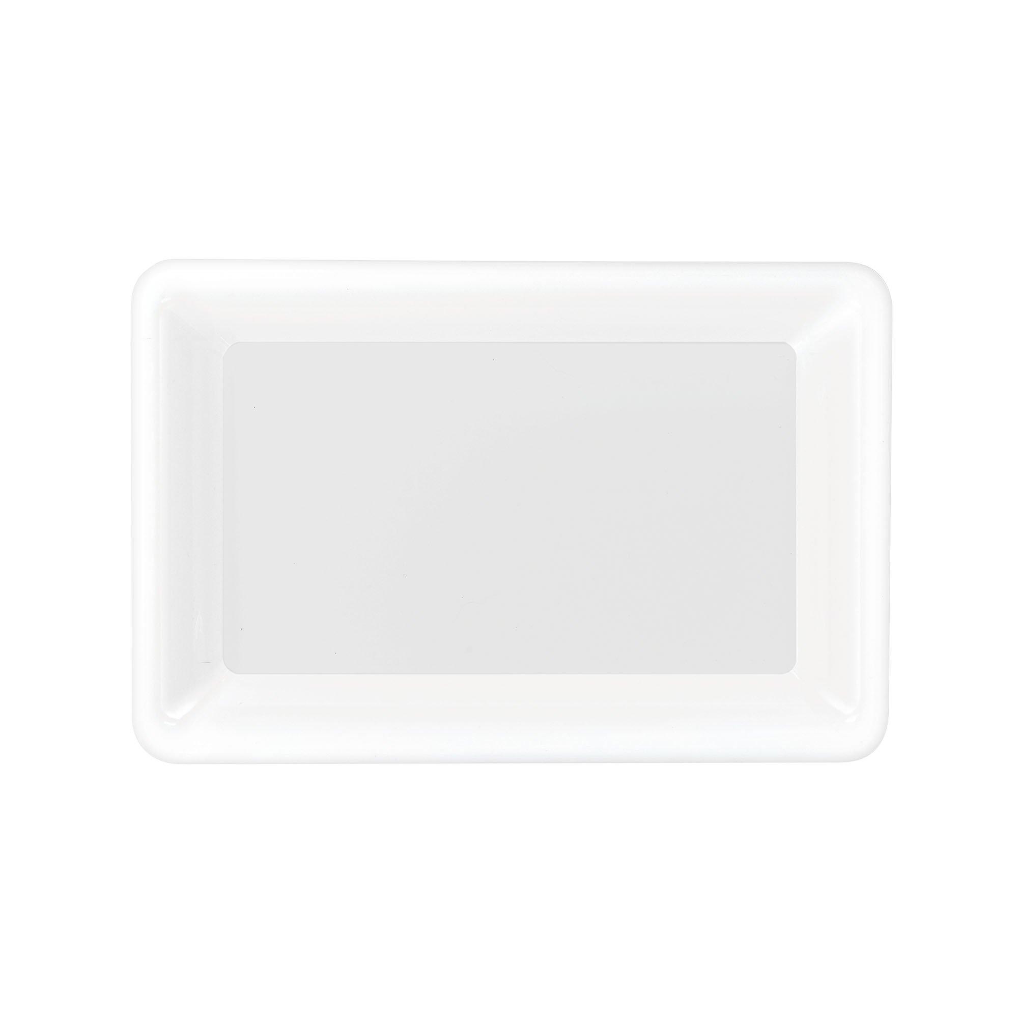 Medium Plastic Rectangular Platter, 9.25in x 14.25in