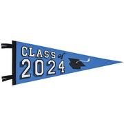 Class of 2024 Graduation Felt Pennant Flag, 30in