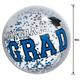Blue Congrats Grad Confetti Beach Ball, 16in