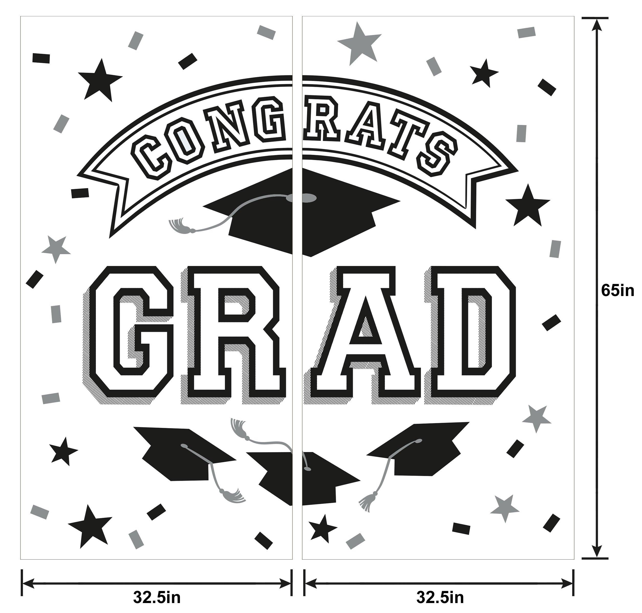PartyCity Congrats Grad Plastic Scene Setter Hamilton Place