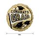 White Gold Congrats Grad Foil Balloon, 18in - True to Your School