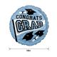 Powder Blue Congrats Grad Foil Balloon, 18in - True to Your School