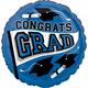 Blue Congrats Grad Foil Balloon, 18in - True to Your School