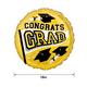 Yellow Congrats Grad Foil Balloon, 18in - True to Your School