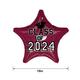 Berry Class of 2024 Graduation Star Foil Balloon, 19in