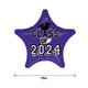 Purple Class of 2024 Graduation Star Foil Balloon, 19in