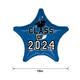 Blue Class of 2024 Graduation Star Foil Balloon, 19in