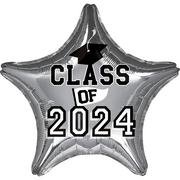 Class of 2024 Graduation Star Foil Balloon, 19in