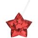 Metallic Red Patriotic Star Plastic Cup with Straw, 18oz