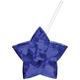 Metallic Blue Patriotic Star Plastic Cup with Straw, 18oz