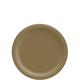 Gold Extra Sturdy Paper Dessert Plates, 7in, 24ct