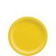 Yellow Extra Sturdy Paper Dessert Plates, 7in, 24ct
