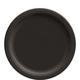 Black Extra Sturdy Paper Lunch Plates, 9in, 20ct