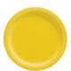 Yellow Extra Sturdy Paper Lunch Plates, 9in, 20ct