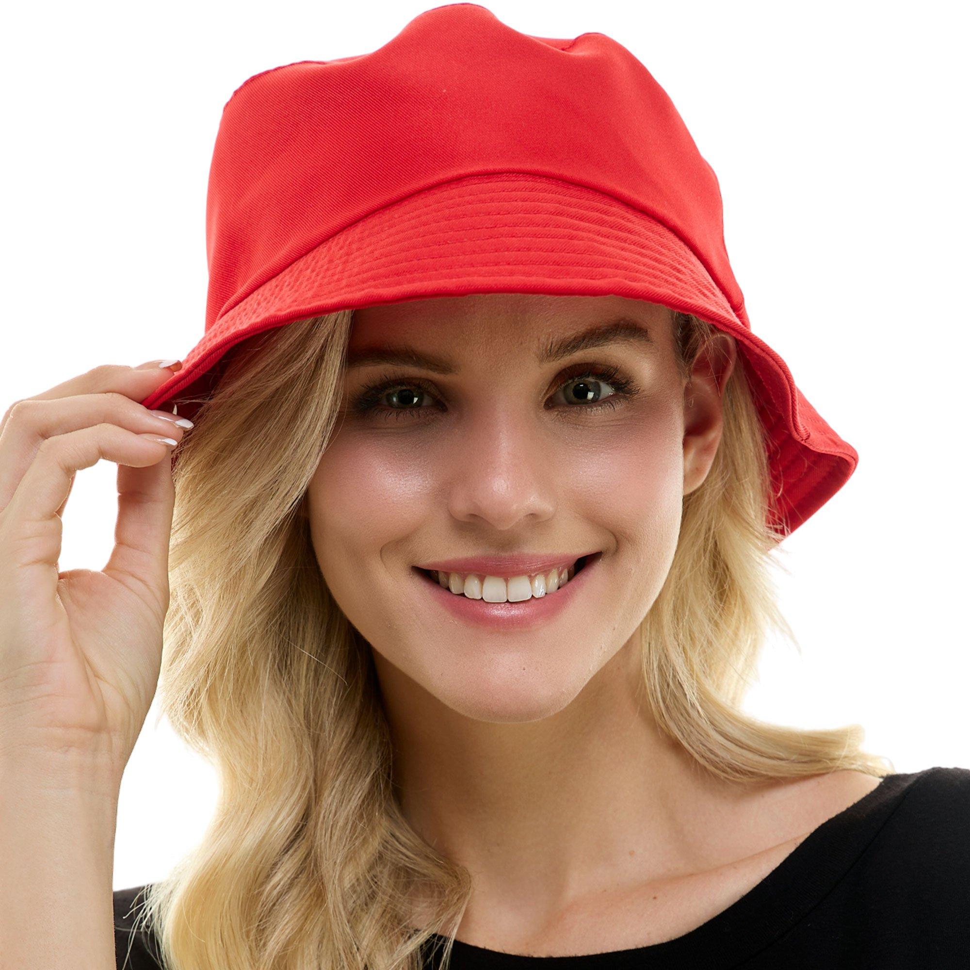 Classic Red Bucket Hat